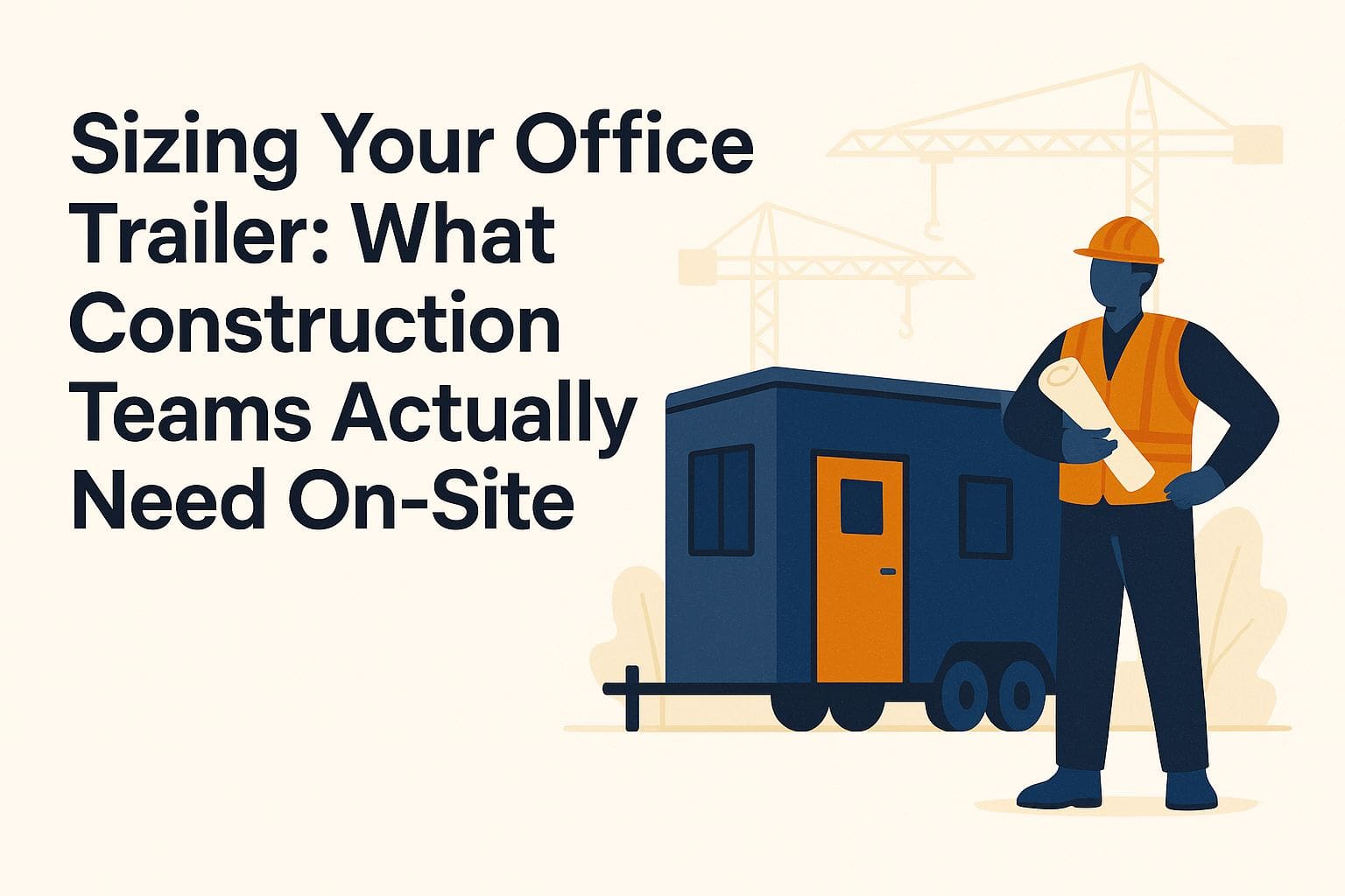Construction Trail R Sizing Your Office Trailer: What Construction Teams Actually Need On-Site